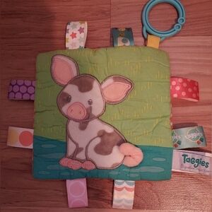 Taggies Signature Collection Mary Meyer Patches Pig Crinkle Baby Toy Stroller